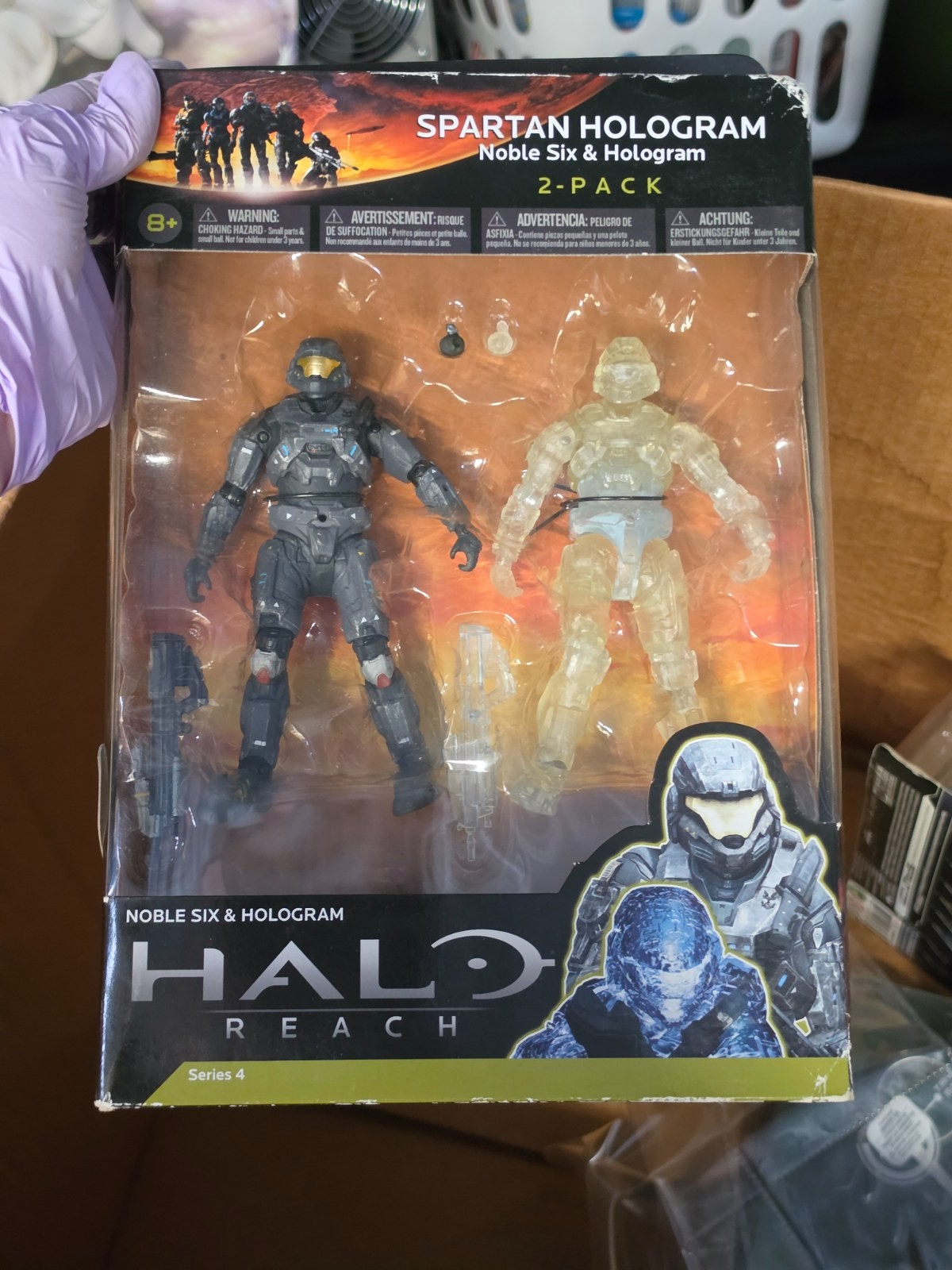 Halo Reach Spartan Hologram Noble Six & Hologram 2-Pack (Series 4)