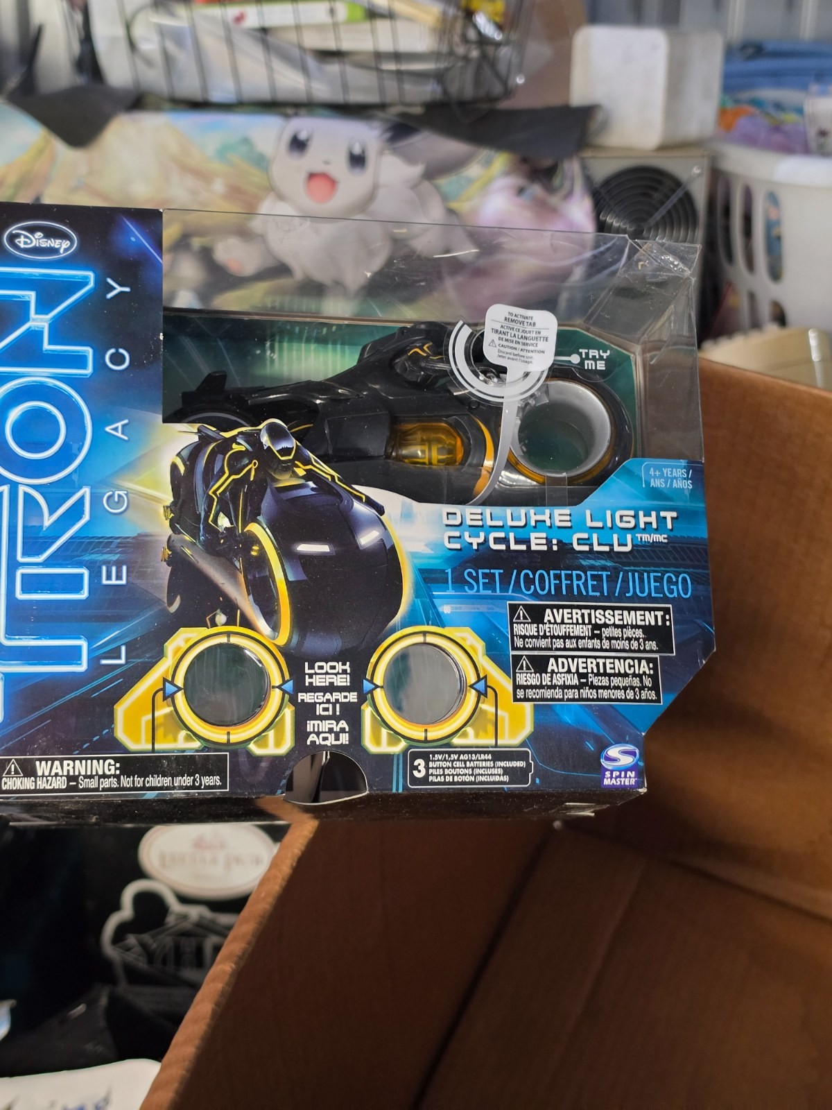 Disney Tron Legacy Deluxe Light Cycle CLU Action Figure