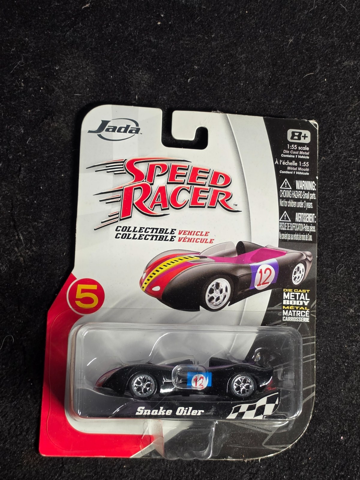 Jada Speed Racer Die Cast Metal Vehicle - Snake Oiler #12 (1:55 scale)