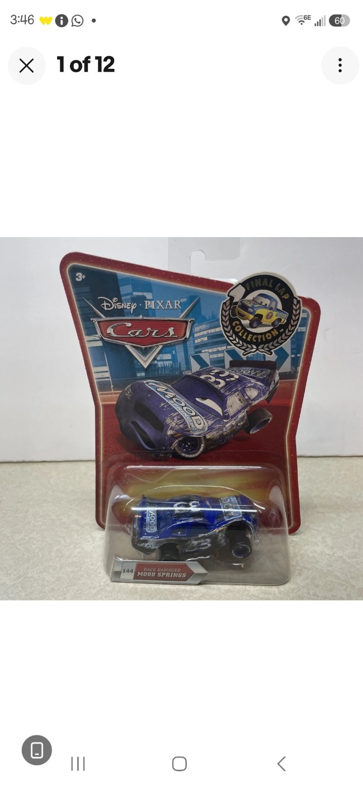 Disney Pixar Cars Diecast Toy - Moor Springs (Series 1 of 12)