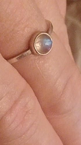 Sterling Silver Labradorite Cabochon Ring
