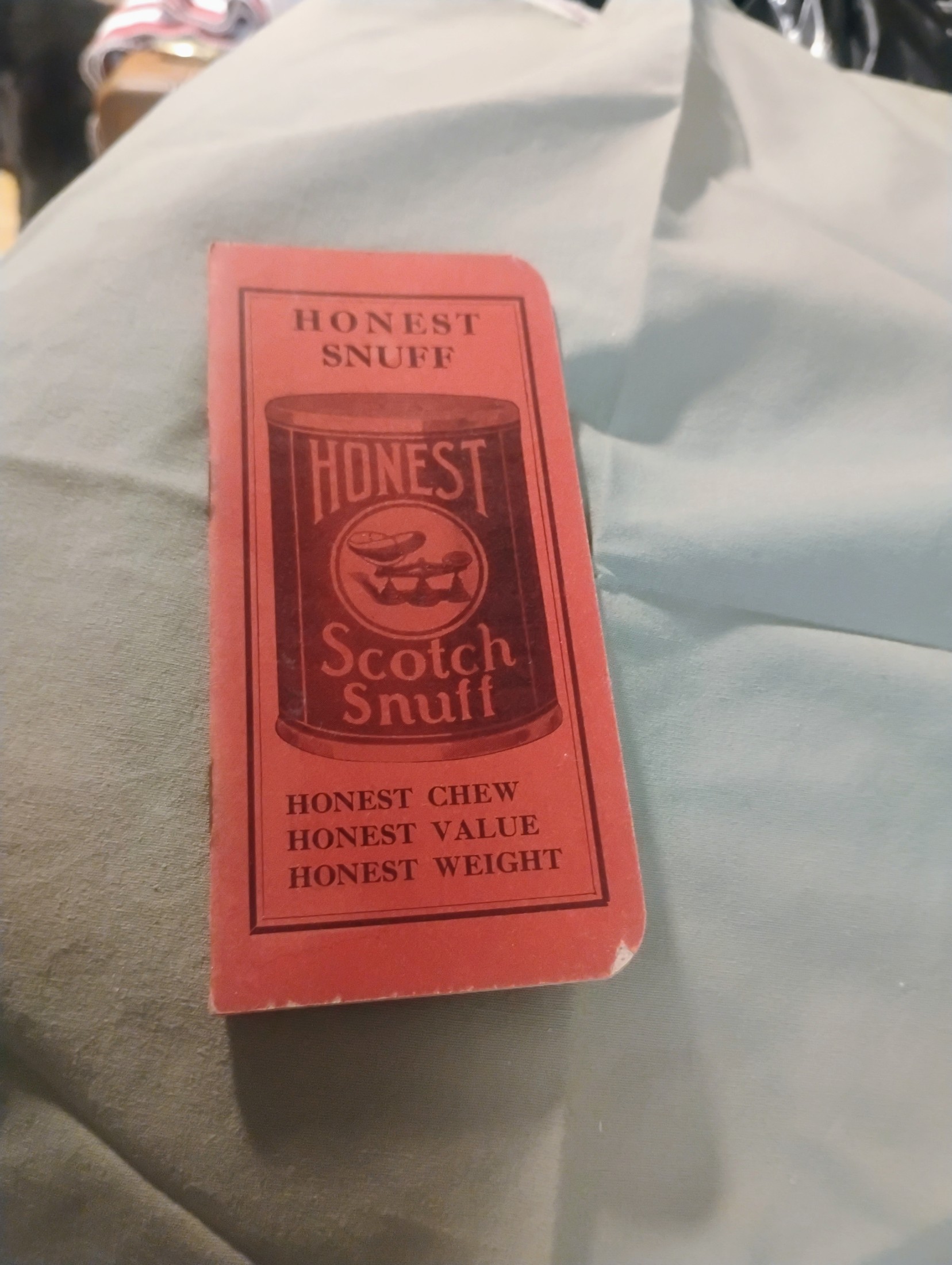 Vintage Honest Scotch Snuff Package