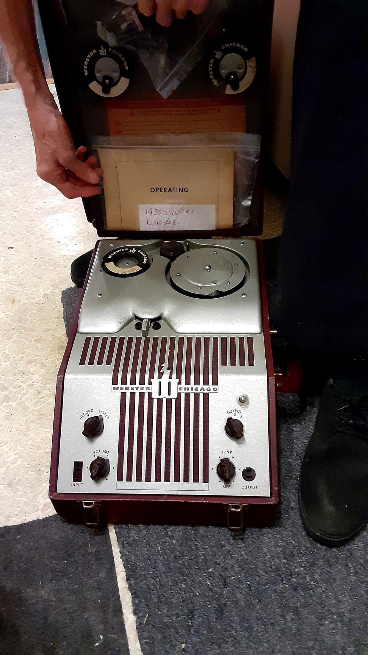 Webster Chicago Wire Recorder (Model 80 or similar)