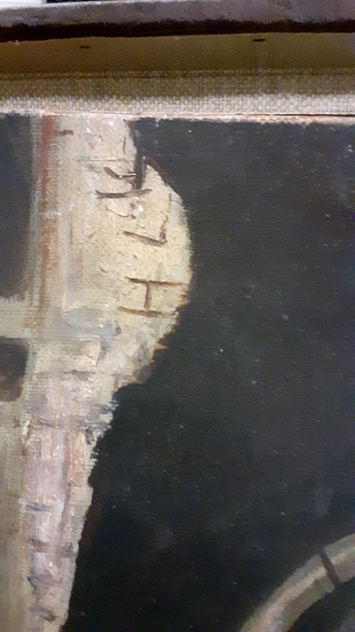 Oil Painting on Canvas with Artist Signature (Detail/Close-up)