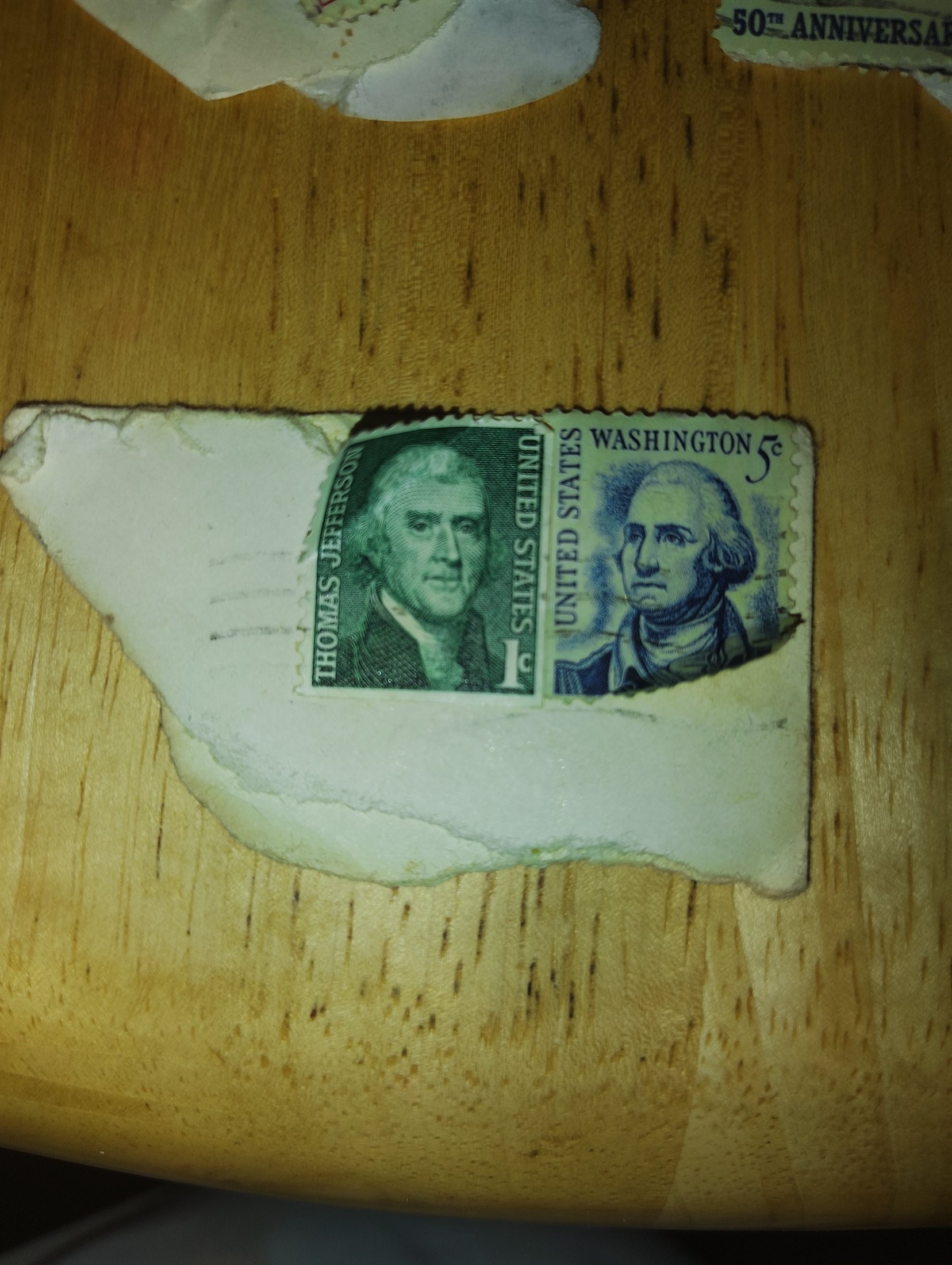 United States 1¢ and 5¢ (two stamps)