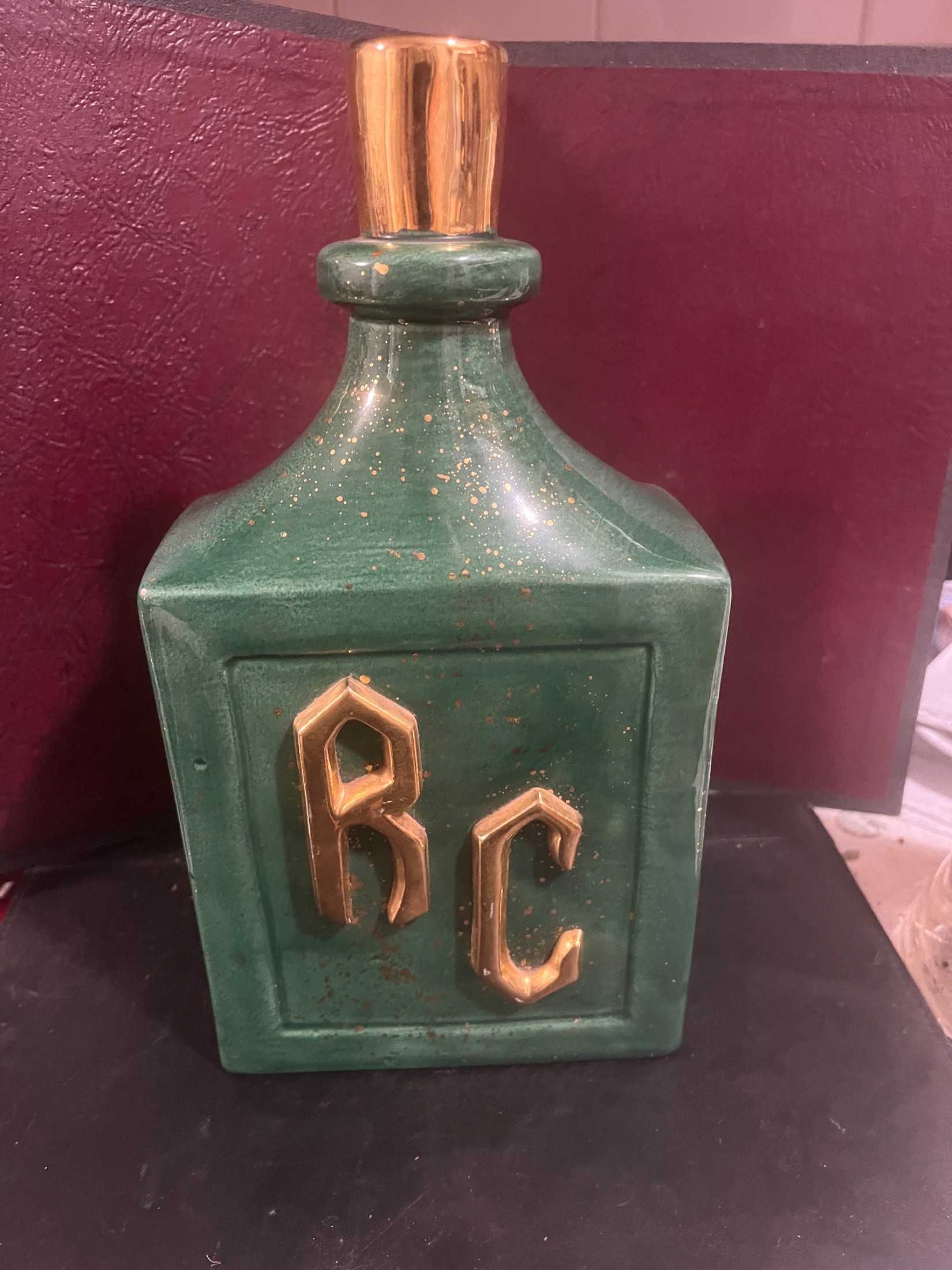 Royal Crown (RC) Ceramic Whiskey Decanter Bottle