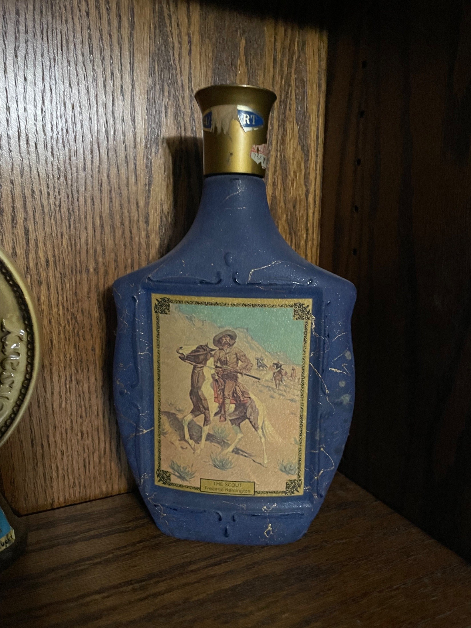 Jim Beam Bourbon Whiskey Decanter 'The Scout' by Frederic Remington