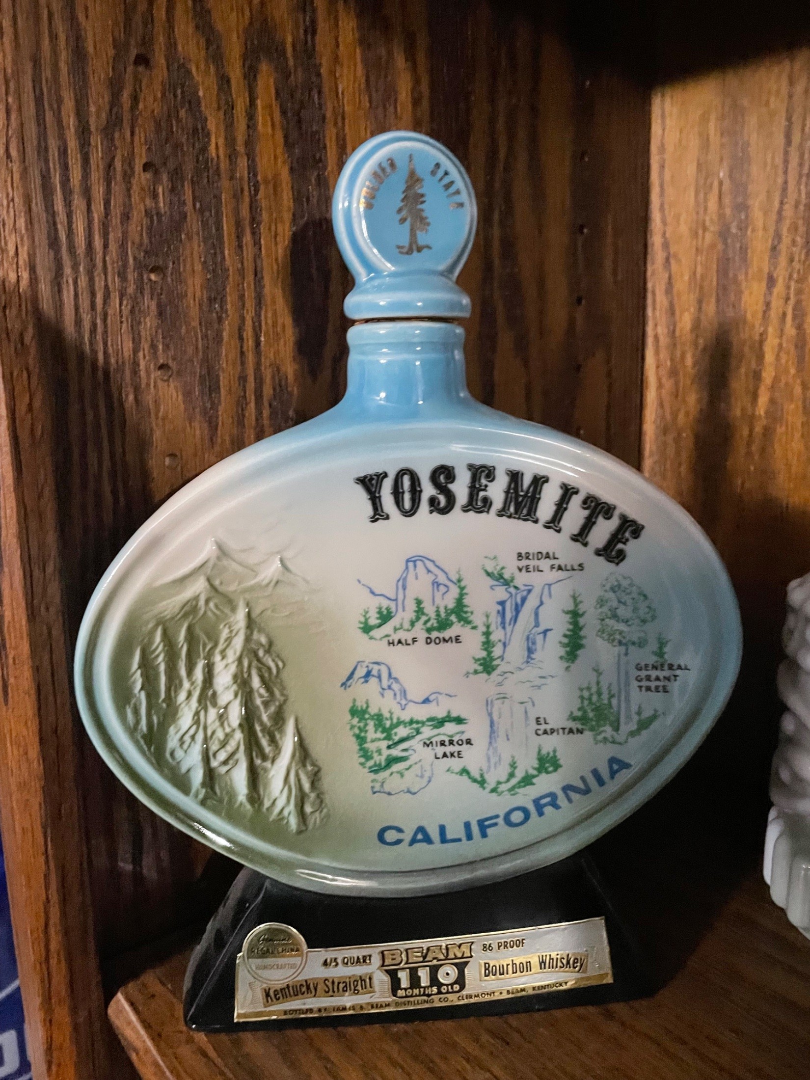 Jim Beam Yosemite California Ceramic Whiskey Decanter