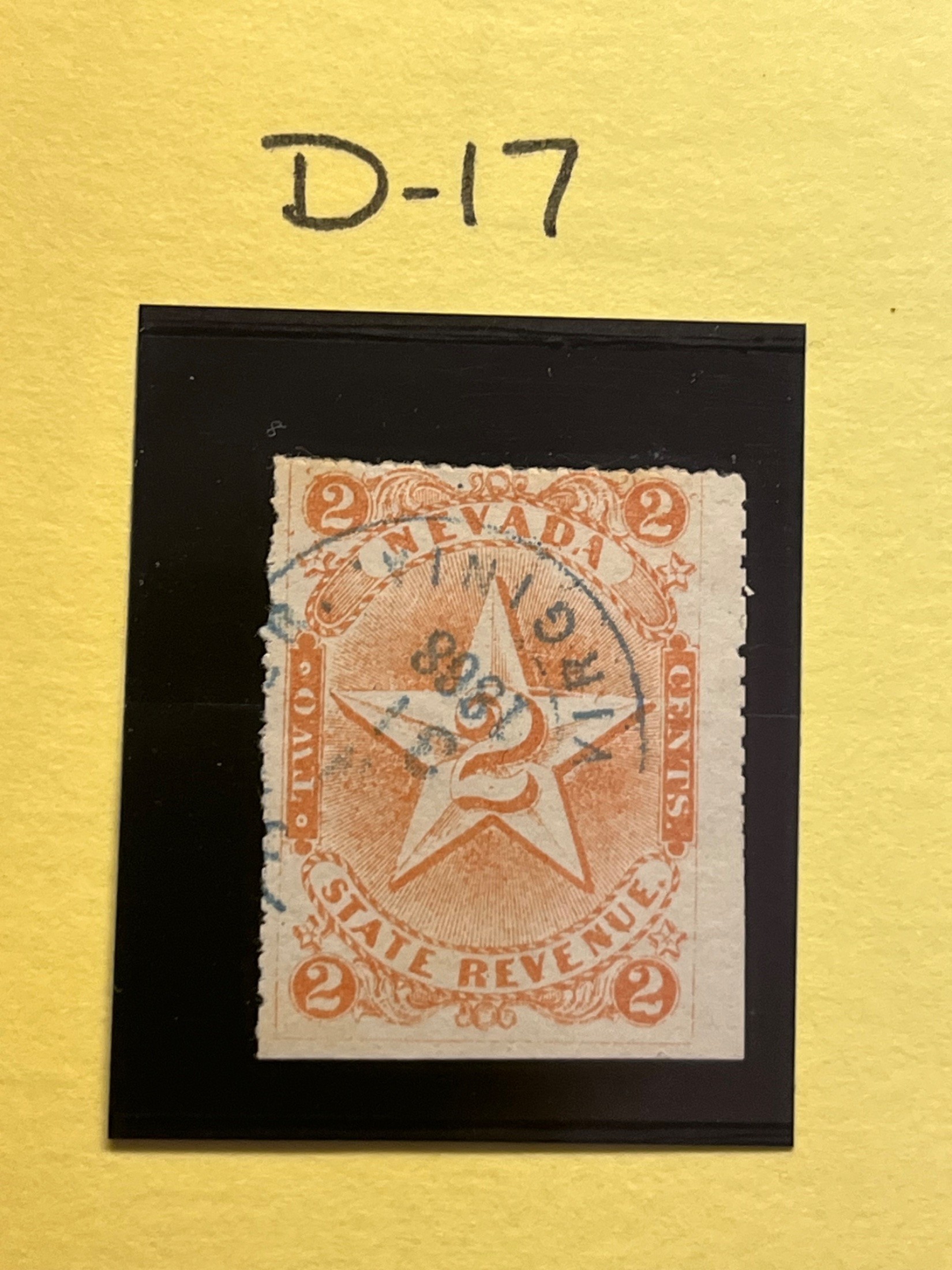 Nevada (State Revenue) 2 cents