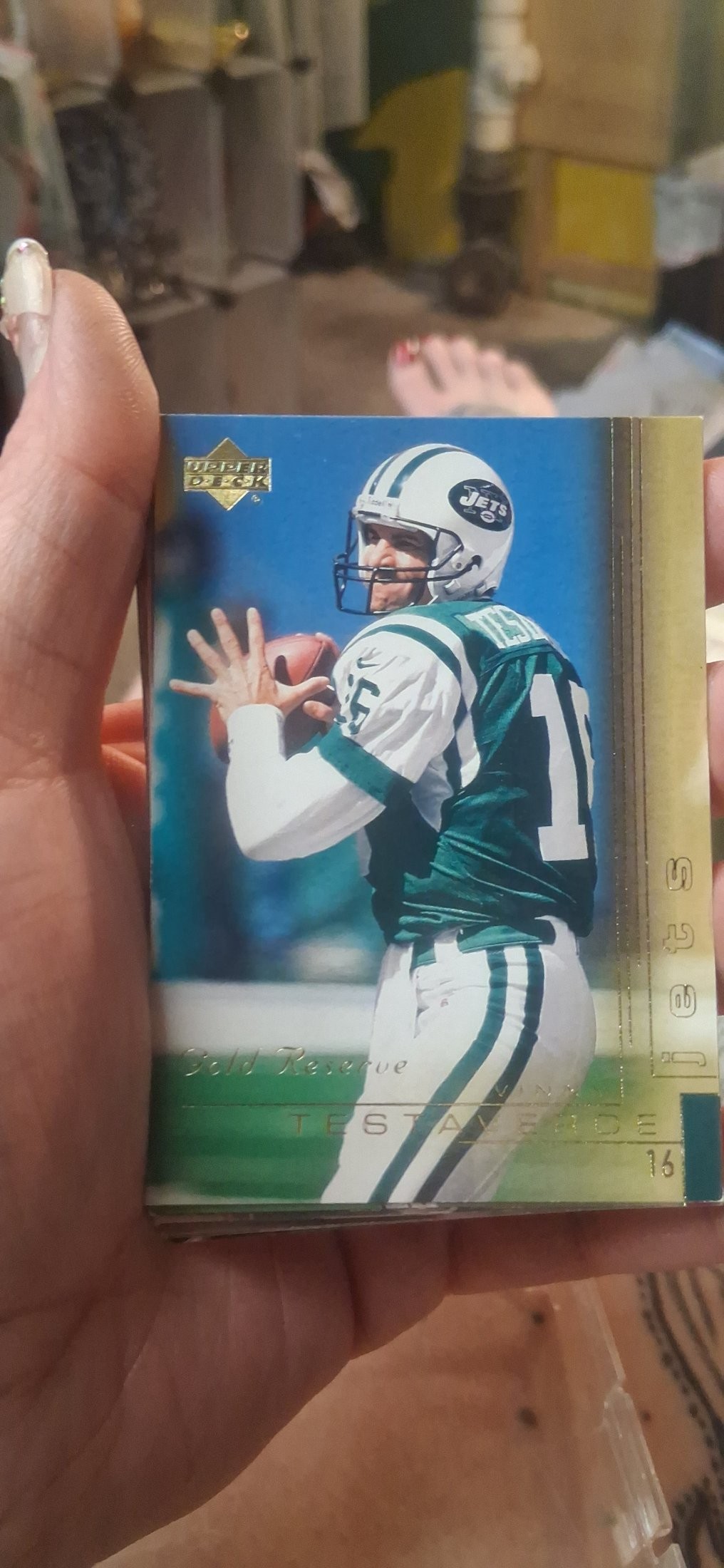 2000 Upper Deck Gold Reserve Vinny Testaverde card
