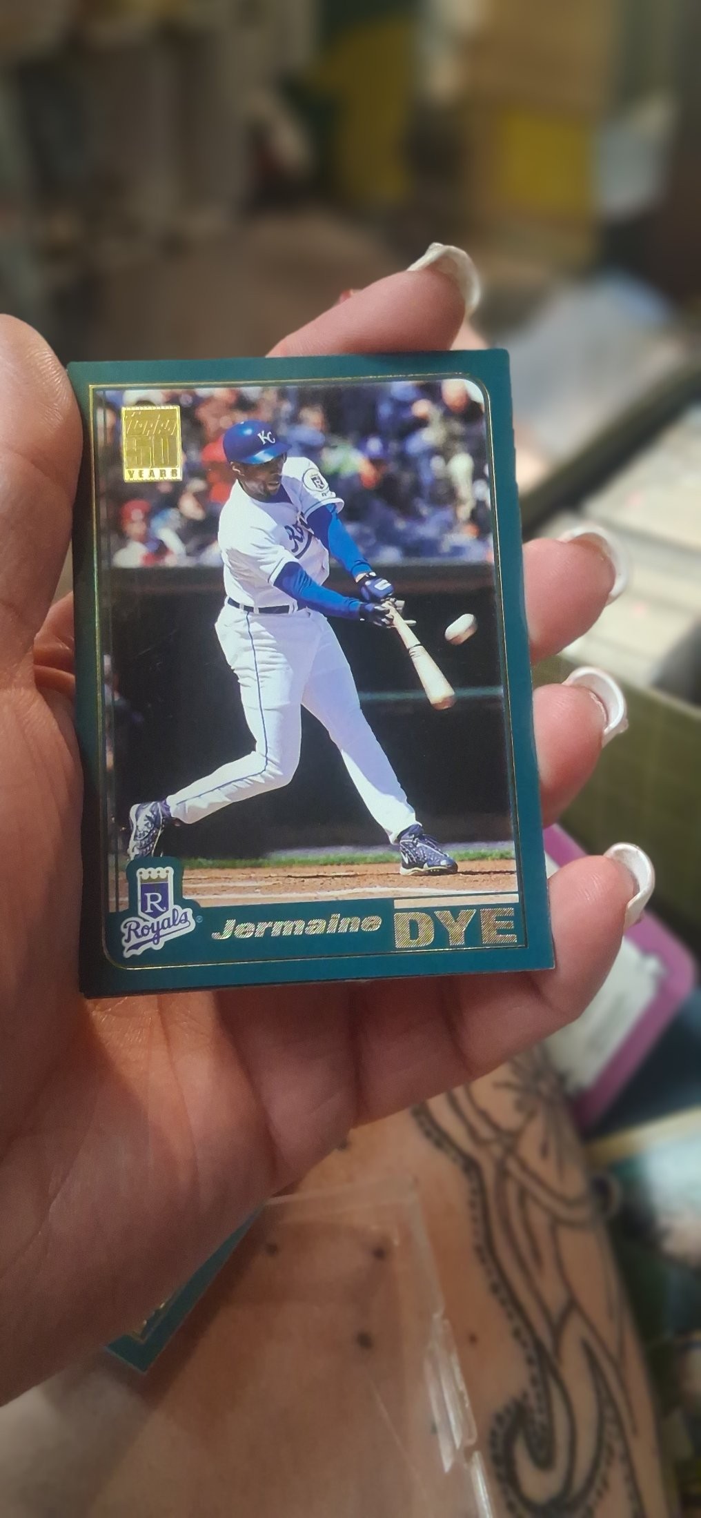 2001 Topps Jermaine Dye card