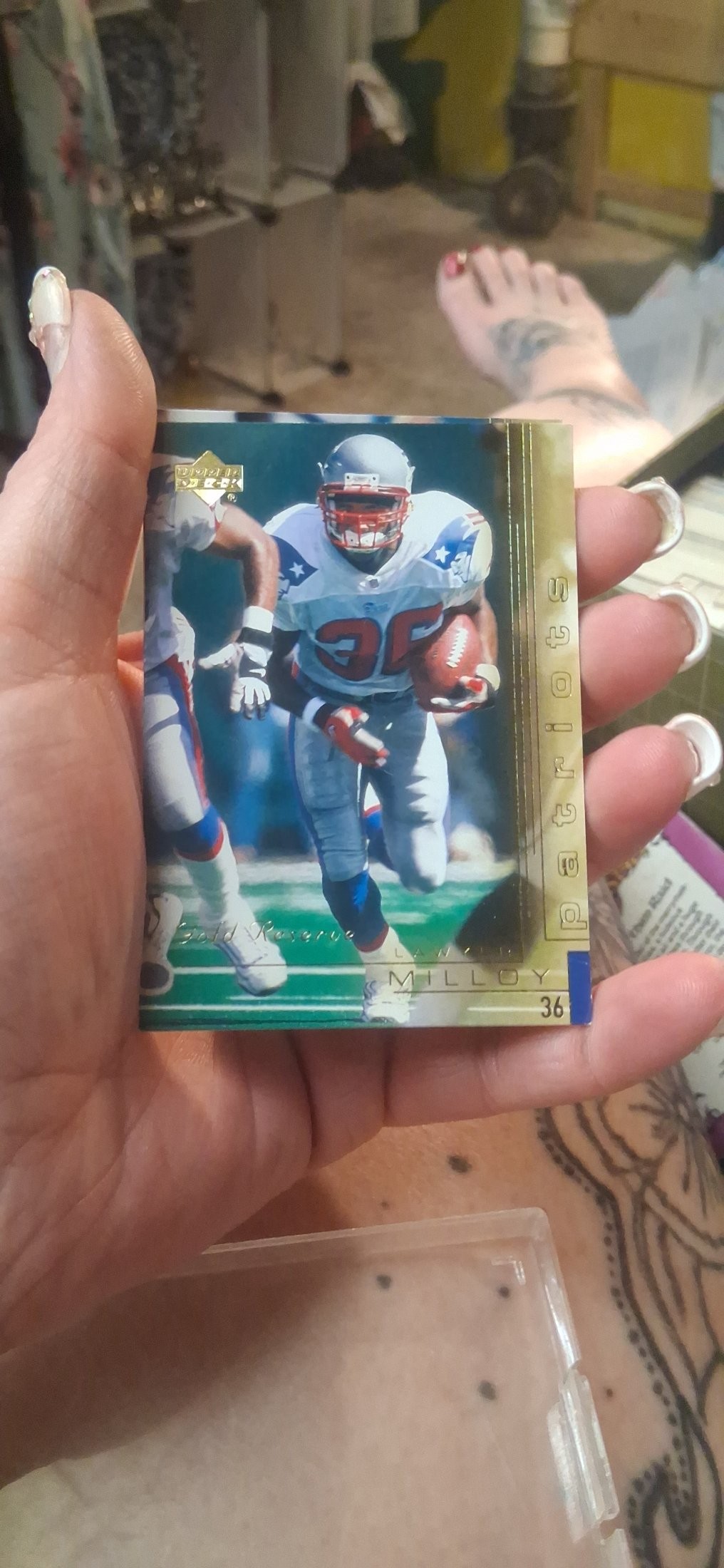 Upper Deck Gold Reserve Lawyer Milloy card