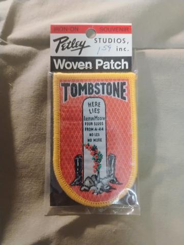 Vintage Tombstone Woven Patch by Parley Studios — Iron-On Souvenir